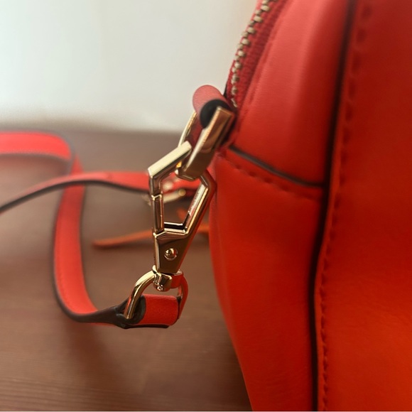 Rebecca Minkoff Mini Sophia Crossbody Leather Purse Orange, Multicolor Tassels - Picture 6 of 11